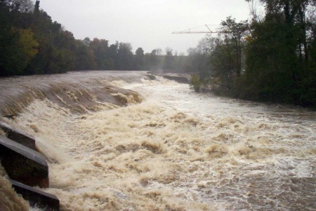 Le Gave d'Oloron en crue Le Gave d'Oloron en crue